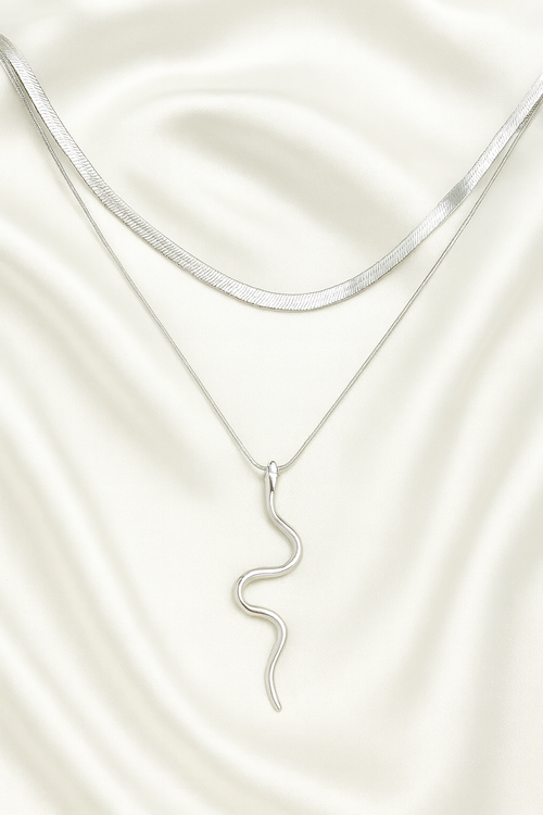 Naszyjnik Snake Silver