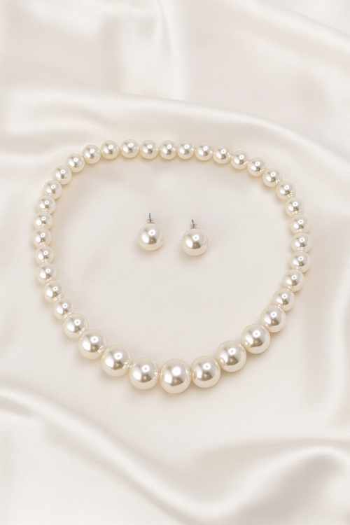 Zestaw biżuterii z pereł